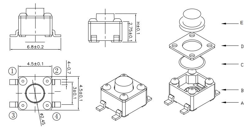 smd tactile button switch