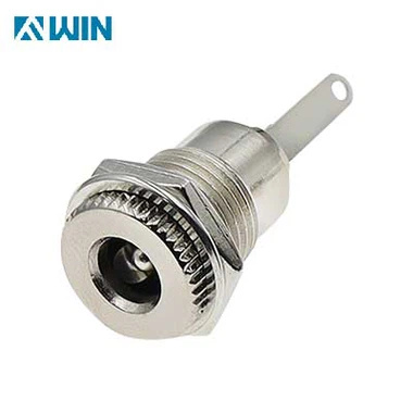 Metāla ligzdas līdzstrāvas savienotājs